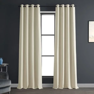 Oat Cream Grommet Room Darkening Curtain - 50 in. W X 120 in. L (1 Panel) - Picture 1 of 2