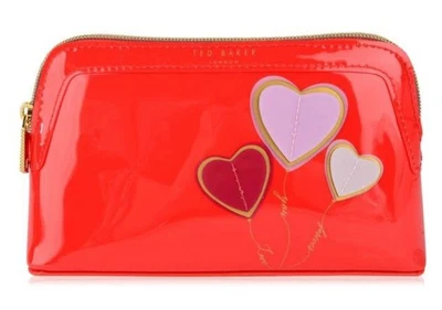 Ted Baker Red Heart Makeup Bag Cosmetics Case - Image 1 of 4