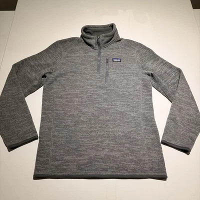 Suéter Pullover Patagonia 1/4 Cremallera Mejor Polar Gris Niños XL 14 Venta al por menor $99 Foto 1 de 4