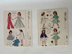 Uncut Vintage 1950’s McCalls Patterns 4-H 1894 & 1728 14” Betsy And 16” Toni - Picture 1 of 5
