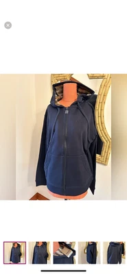 Sudaderas con capucha de algodón con cremallera frontal bordadas a cuadros Burberry para hombre. Talla mediana nueva con etiquetas. Foto 1 de 4