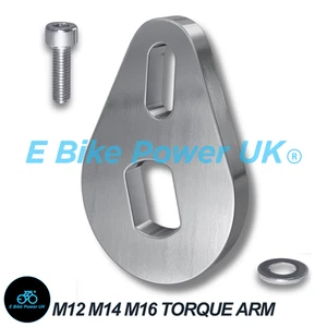E Bike Torque Arm Universal Stainless 6mm Thick M12-14-16, Carrera High Quality - Picture 1 of 13
