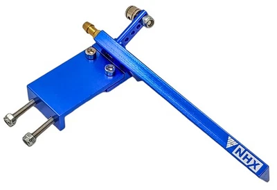 NEW NHX RC Aluminum 95mm Rudder with Water Pickup Blue - Image 1 of 4