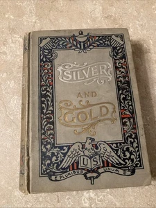 "Silber und Gold - auf beiden Seiten des Schildes" - Vintage Buch, 1895 ohne Titel Pg - Bild 1 von 13