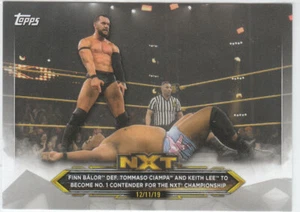 2020 TOPPS WWE NXT #72 Finn Bálor def.Tommaso Ciampa-Keith Lee to Become #14/25 - Picture 1 of 2