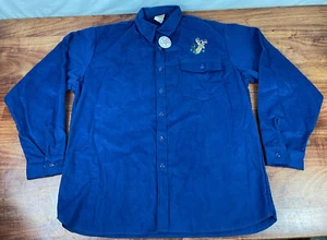 Vintage Ideal USA blau Sämisch Flanell Hirsch Jagd Knopfleiste Hemd Herren XL NOS - Bild 1 von 5