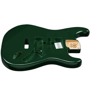 AE Guitars® S-Style Paulownia Replacement Guitar Body British Race Green - Picture 1 of 5