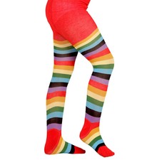 CALZE COLLANT ARCOBALENO BAMBINA TAGLIA 7/10 ANNI WIDMANN CARNEVALE HALLOWEEN