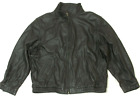 ROUNDTREE & YORKE Men's Leather Bomber Jacket Size XL