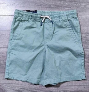 Gap Shorts Boys X-Large 14-16 Green Drawstring Front Back Pocket Soft Twill - Picture 1 of 7