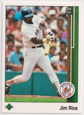 1989 Upper Deck #413 Jim Rice Boston Red Sox HOF - Image 1 of 2