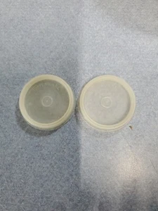 2 Tupperware Replacement #201 Seal 2" Lid Top ONLY Smidget / Midget Sheer Clear - Picture 1 of 2
