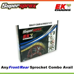 Brand New * EK Chain & Supersprox Sprocket Kit * For HONDA XR50R 50cc - Picture 1 of 3