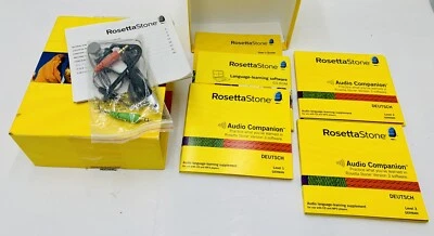 Rosetta Stone Deutsch Levels 1, 2 & 3 Version 3 German w/Headset - Image 1 of 2