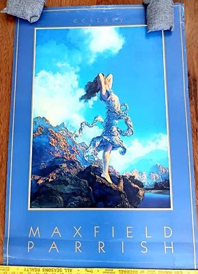 Vintage Maxfield Parrish Poster ESCTASY 36X24 iNCHES On Heavy Paper - Image 1 of 4
