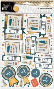 Docrafts Papermania A4 Decoupage pack Fathers Day Dad Birthday Mister Mr Fix it - Picture 1 of 1