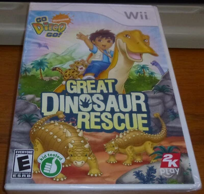 Go, Diego, Go Great Dinosaur Rescue (Nintendo Wii) Brand New Factory Sealed - Image 1 of 2
