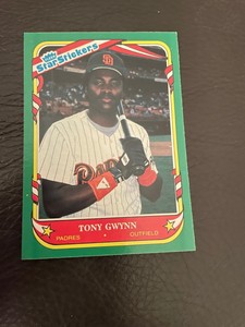 1987 Fleer Star Stickers - Tony Gwynn
