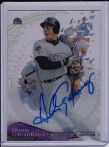 Autógrafo Andrés Galarraga 2014 Topps High Tek Auto Colorado Rockies - Imagen 1 de 2
