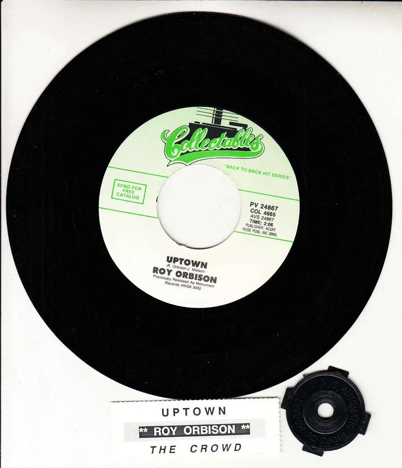 ROY ORBISON  Uptown & The Crowd 7" 45 vinyl record NEW + juke box title strip - Image 1 of 1
