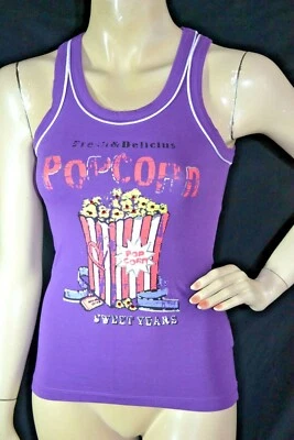 Original sweet years SeXy long top shirt popcorn purple 34 XS new €88 new tags - Image 1 of 4