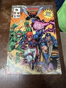 Action Zone #1 TMNT WildCATS Skeleton Warriors CBS Promo Comic Jim Lee 1994 Good - Picture 1 of 14