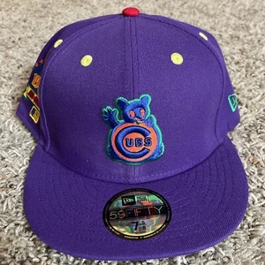 CHICAGO CUBS NEW ERA ALL-STAR GAME 1990 Patch 59FIFTY FITTED HAT CAP 7 5/8 - Picture 1 of 5