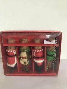 Christmas Novelty Bottle Stoppers-father Christmas,rain dear,elf- Original Box - Picture 1 of 6