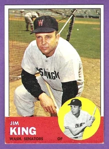 1963 Topps - #176 Jim King - Washington Senators - ExMt+ - Bild 1 von 2