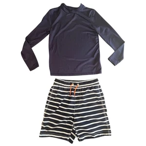 Gap Surf California Navy Blue White Striped Boys Swim Shorts Trunks Youth XXL - Picture 1 of 8