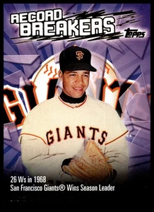 2002 Topps / Juan Marichal / #AB-JM / SF / P / Wins Leader / Record Breakers - Foto 1 di 3