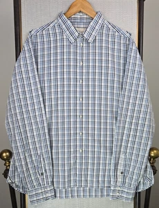RAG BONE WORKWEAR Herren Gr. 2XL leichtes Baumwoll Sport Hemd blau kariert - Bild 1 von 14