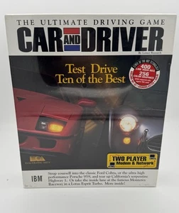 Car & Driver: The Ultimate Driving Game - Factory Sealed - Big Box PC - 1992 EA - Picture 1 of 6
