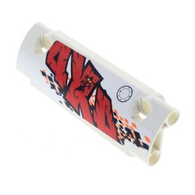 1x Lego Technic Panels Arched 11x3x2 White Plate Right 4x4 9398 62531pb031R