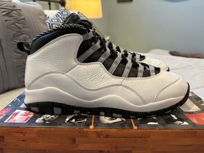 EE. UU. Talla 12 Nuevo Nike Air Jordan 10 OG “Acero” HJ6779-104 Zapatos para Hombre Foto 1 de 4