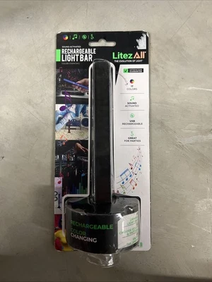Barra de Luz LitezAll Recargable Sonido Activado Cambio de Color Nueva Foto 1 de 2