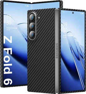 memumi Aramid Fiber Case für Samsung Galaxy Z Fold 6 schwarz - Bild 1 von 3