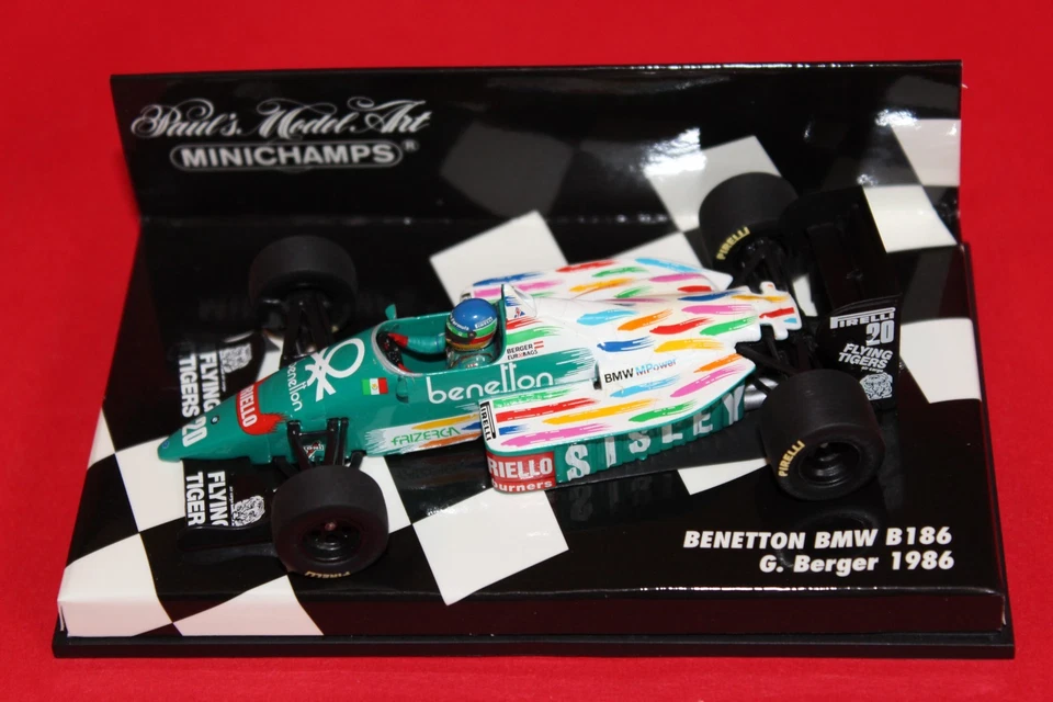 1/43 Benetton Bmw B186 (1986) - #20 G. Berger - MINICHAMPS - Immagine 1 di 3