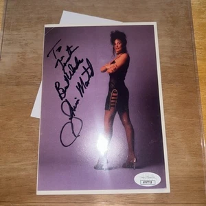 Sherri Martel WWE WWF WCW Wrestler signiert 5x7 Hochglanz Foto JSA authentifiziert - Bild 1 von 4