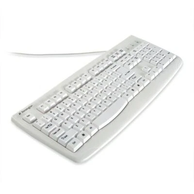 Kensington K64406US Washable USB/PS2 Keyboard - USB, PS/2 - 104 Keys - White - Image 1 of 2