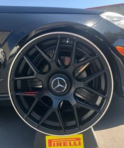 19'' Wheels fit Mercedes Black Tires S63 S550 C300 E350 E63 CL63 CLA C63 GLC GLK - Picture 1 of 1
