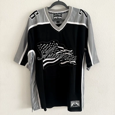 Camiseta Steve & Barry’s Athletic USA America negra y gris - para hombre talla L Foto 1 de 4