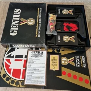 Vintage 1988 Genius, The Guinness Book Of Records Board Game Complete - Picture 1 of 17