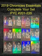 2019 Chronicles Essentials You Pick Complete Your Set Rookie Card PYC #201-235