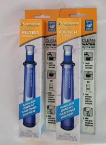 Survival Water Filter Straw Outdoor for Camping Hiking Emergency Lot 2 - Picture 1 of 9