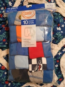 Wonder Nation Boys Boxer Briefs 10 Pack ----Size XL (14-16 ) - Picture 1 of 2