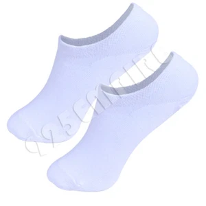 6 Pairs Men No Show Socks White Liner Invisible Low Cut Athletic Size 9-11 - Picture 1 of 4