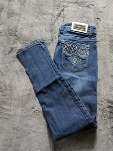 Grace In LA Damen Skinny Jeans Größe 7 Medium Wash - Bild 1 von 11