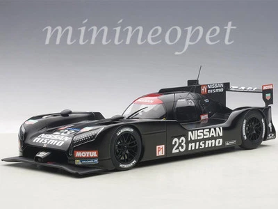 AUTOart 81577 NISSAN GT-R LM NISMO 2015 COCHE DE PRUEBA #23 1/18 MODELO COCHE NEGRO Foto 1 de 2