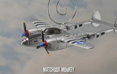 Paul J Sabo P-38 Lightning USAF WWII MC Christmas Ornament Airplane Aircraft P38 - Image 1 of 4